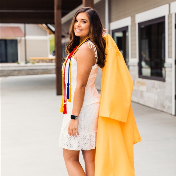 White Lace Hashtag Dress - Picture 2 of 5